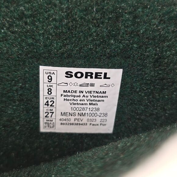 ❄️ NIB Sorel Men’s Caribou Waterproof Winter Boots 9 blk/blk main image 2